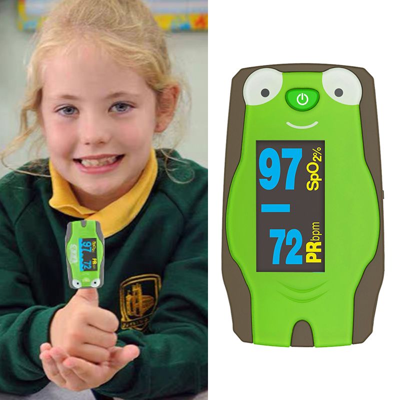 Infant & Children Oximeter Fingertip Pulse Oximeters for Baby & Kids Blood Oxygen Saturation and Heart Rate Monitoring