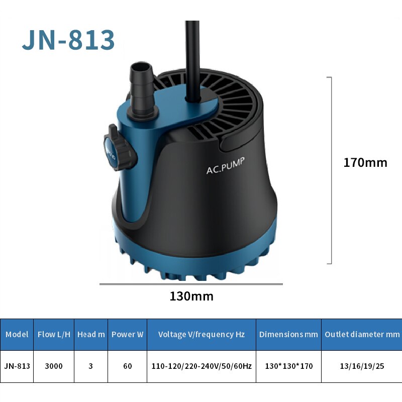 Ultra Quiet submersible water pump for Pond, Aquarium, Fish Tank Fountain Marine & Freshwater Aquariums