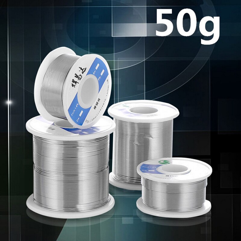 0,8mm 63/37 Zinn Blei Kolophonium Kern Löten Draht Schweißen Solder Flux 50g Eisen für Schweißer 2% Löten Reel schweißen Draht