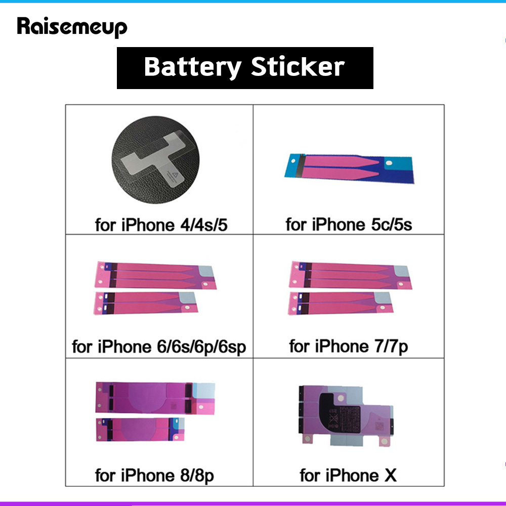 Batterie Adhesive Aufkleber für iPhone X 6 6S 7 8 Plus 3M Doppel Band Pull Reise Kleber Ersatz teile für iPhone 5 5C 5S 4 4S Film