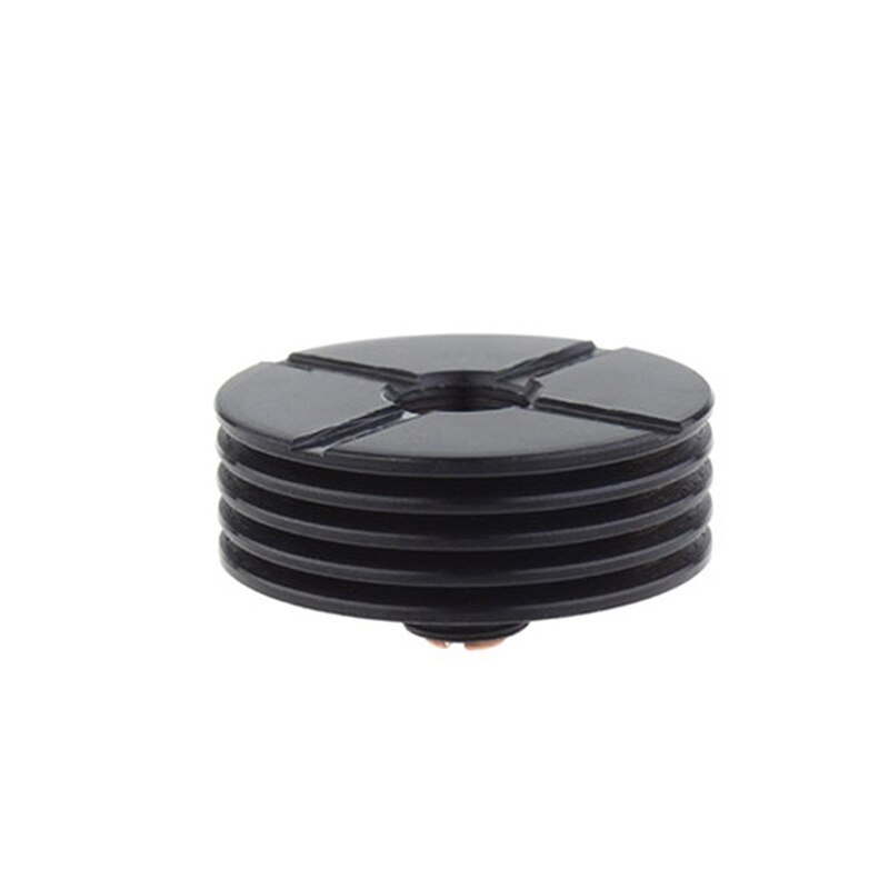 Yuhetec 22mm/24mm/ 25mm 510 do dissipador de calor finned para o atomizador: Black / 22mm 1PCS