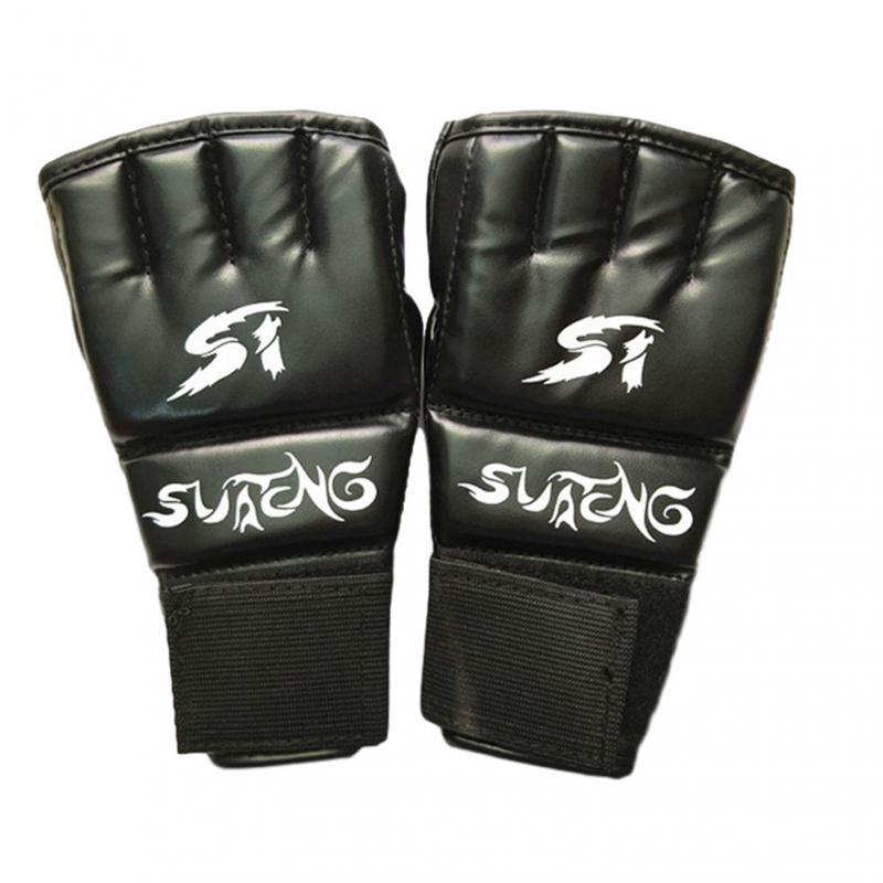 Split-finger Boxing Gloves, Punching Bag, Half-finger Open Glove, Palm Breathable Five-finger Leather Split Finger: 04