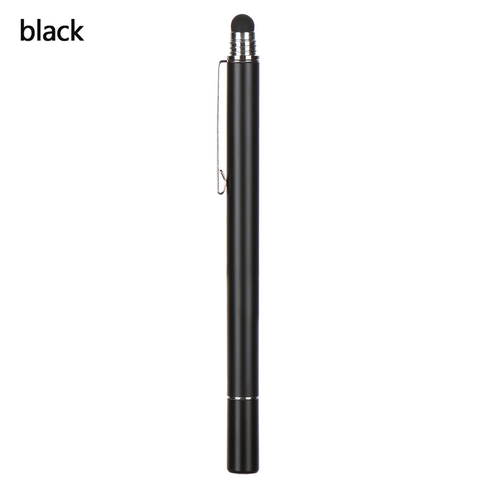 1PC 2 in 1 Stylus Pen Universal Sensitive Drawing Tablet Pens Capacitive Screen Stylus Tablet Touchpen Phone Accessories: black