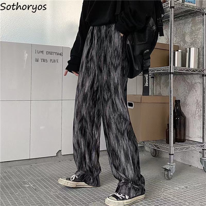Sleep Bottoms Women Printing and Dyeing Harajuku Loose Lounge Wear Nighty Stylish Popular Homewear Soft Oversized Spring College