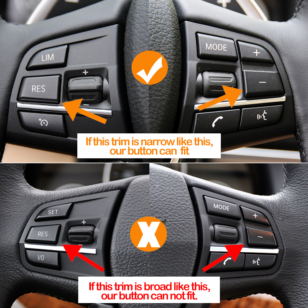 Botones para volante de coche, límite de velocidad, Control de crucero, llaves de teléfono para Serie F F20 F22 F30 F34 F36 F10 F11 F07 F12 F01 F02 F25 F15