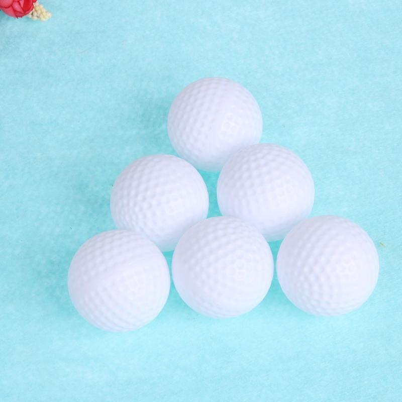 12pcs Golf Ball Plastic Hollow Out Sports Training Tennis White Golfball Round Practice Golf Accessories