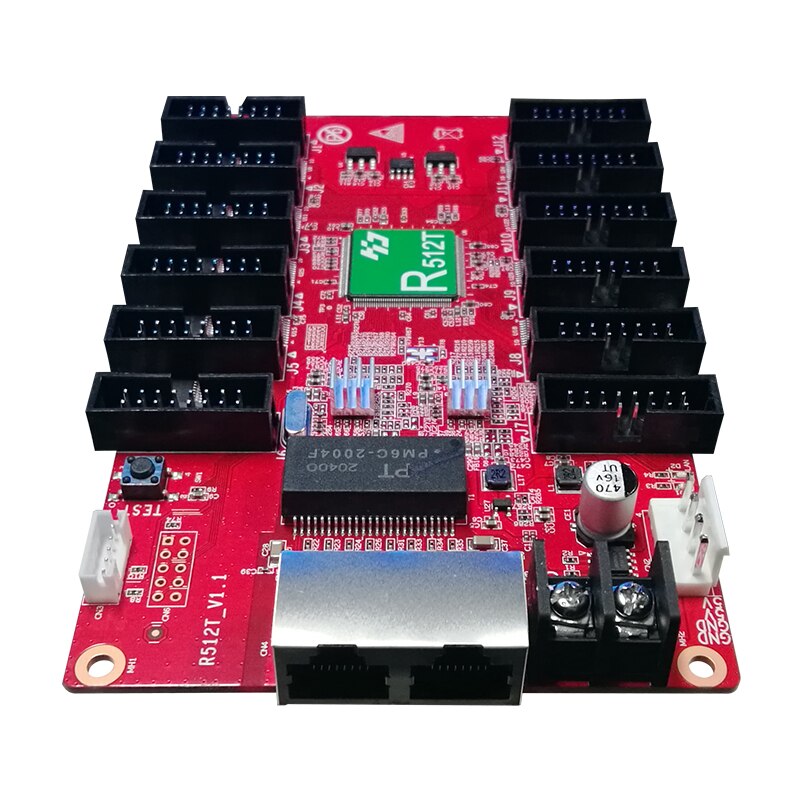 Huidu r512t sustituye la tarjeta de control r501 r512 al aire libre a todo color, señal led móvil a todo color para exteriores, led programable