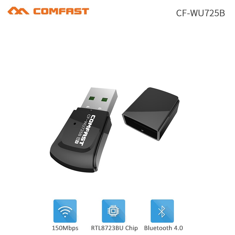 En Stock! Comfast Bluetooth 4.0 150Mbps Mini sans fil USB WI-FI adaptateur LAN WIFI carte réseau Support Window2000/XP/Vista/WIN7