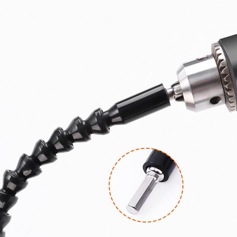 Flexible Shaft Extension Screwdriver Drill Bit Holder Link for Electronic Drill 200/250/295/400mm Hex Screwdriver Soft Shafts