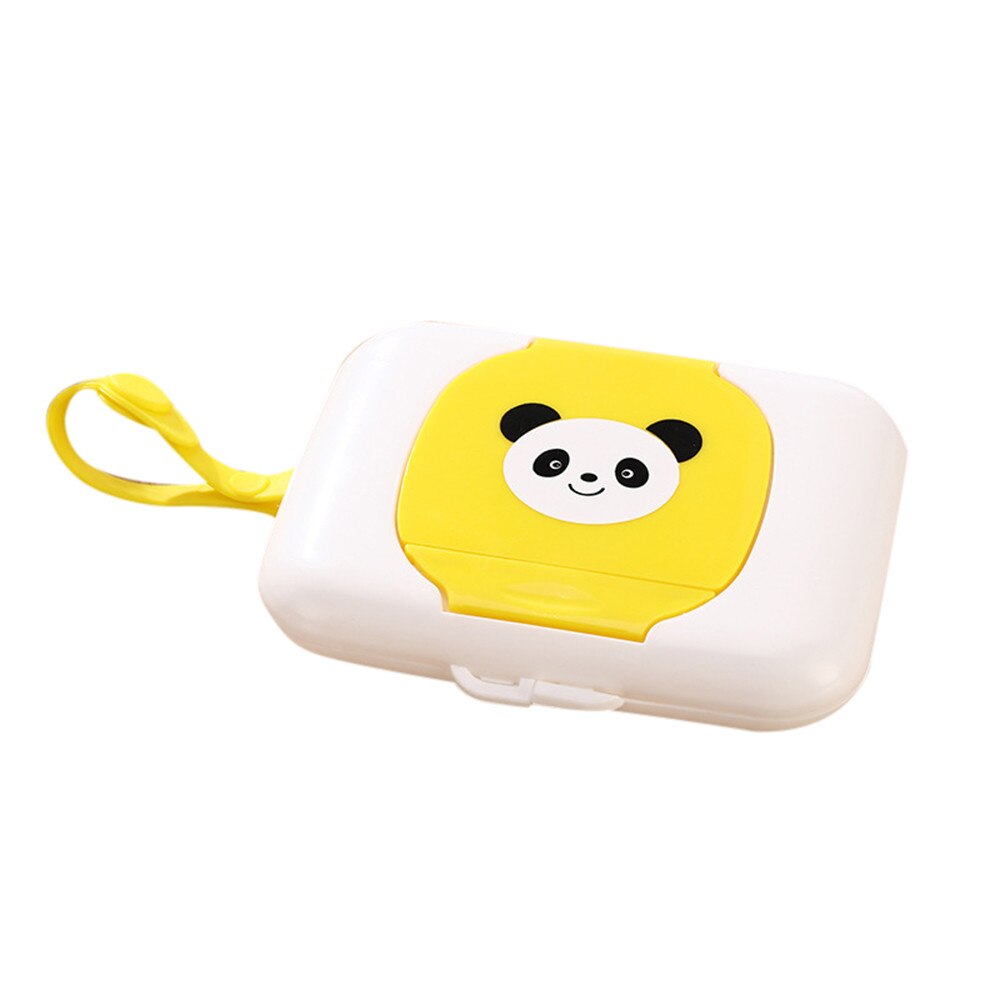 Boîte à lingettes humides Non toxique pour bébés, étui de voyage pour lingettes humides pour enfants, distributeur à langer, support de rangement pour mouchoirs: D