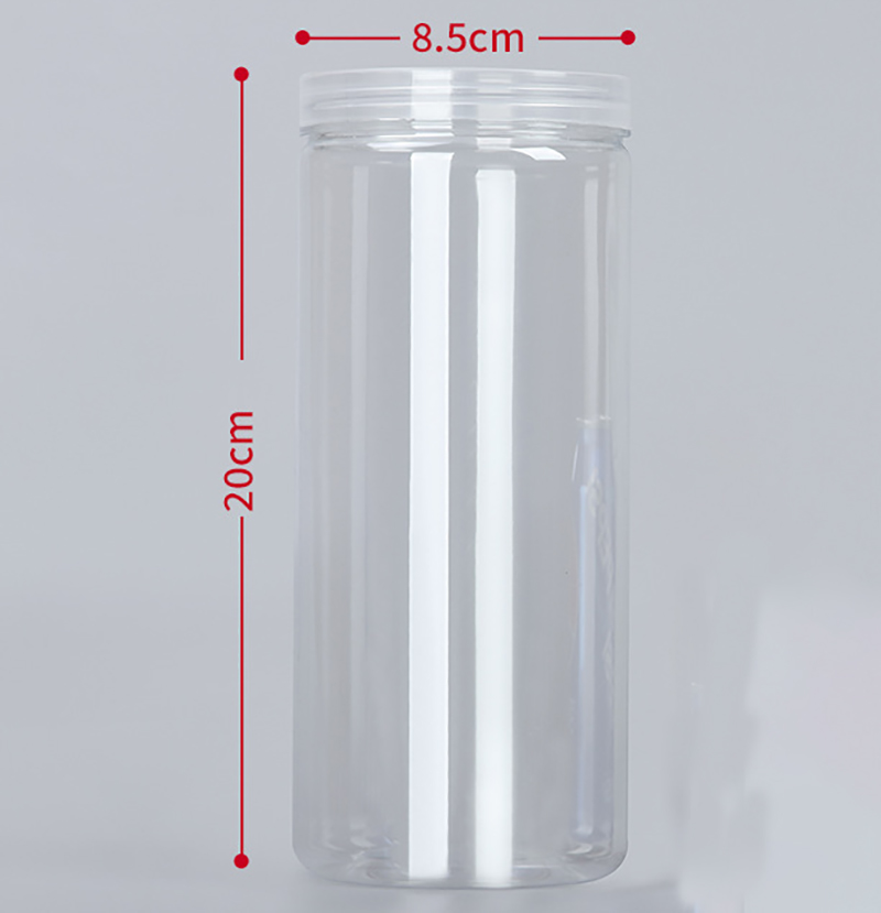 Transparenter versiegelter Tank Lebensmittel versiegeltes Glas mit Deckel Kunststoff kreisförmige Aufbewahrung eimer Dosen Nussglas Sonstiges Getreide tank: Blau