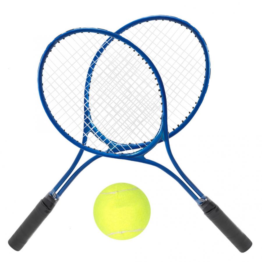 24 Inch Kinderen Tennisracket Training Praktijk Racket Lichtgewicht Kids Racket met Bal en Draagtas: Blauw