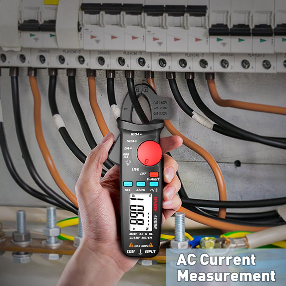 Clamp Meter Ac/dc Current And Voltage Frequency Resistance Check Multimeter