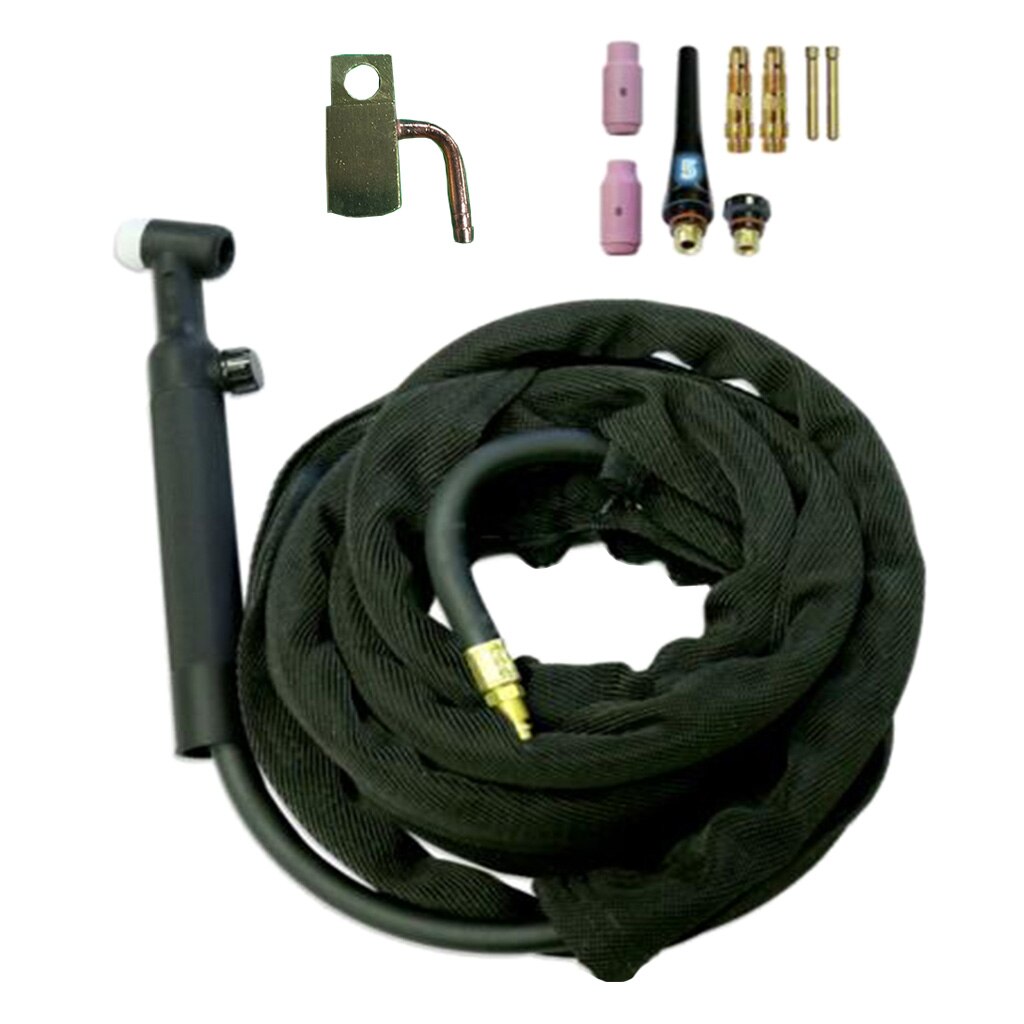 WP-26 Gas Valve TIG Welding Torch with Torch Head Tool Power Cable/Hose