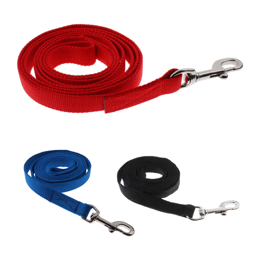 6.56 feet Equestrian Horse Lead Rope Cotton Weave Webbing Rein with Solid Snap Clip Tail Hand Wrist Loop
