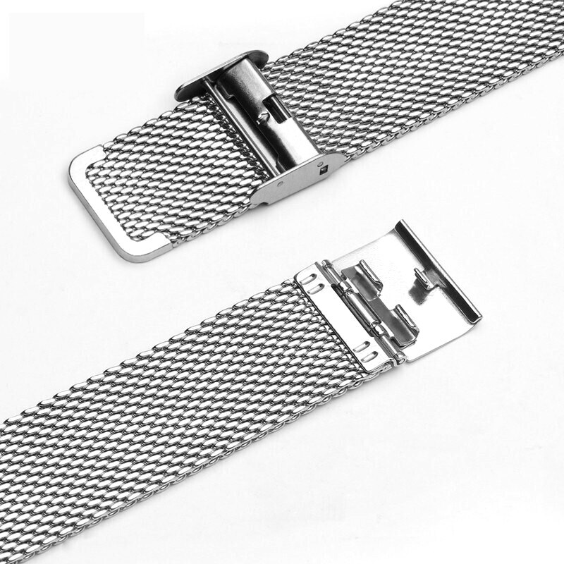 Strap 20mm 22mm Stainless Steel Milanese Watch Band Women Mesh Belt Replacement Strap Black Gold Rose Gold Silver Blue for DW