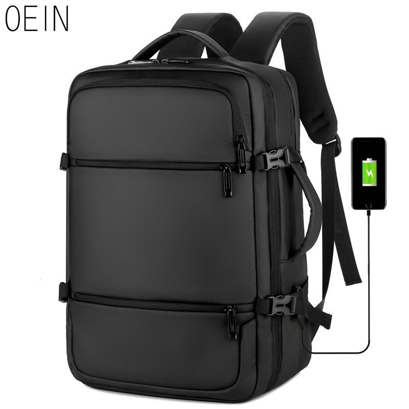 Waterproof Solid Large Backpack Men Laptop Bags Black Backpack Man Travel Backpack Teenager Bookbag Oxford Backpack 2026: Default Title