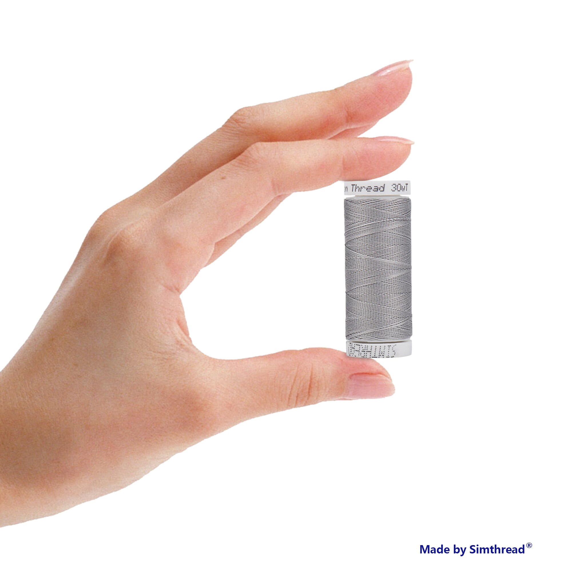 Simthread White and Black 30WT Cotton Sewing Thread for Hand or Machine Embroidery Sewing Quilting Piecing Applique etc