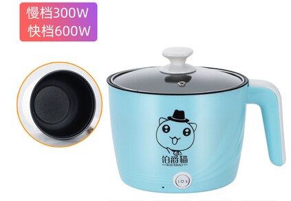 220V Electric Mini Rice Cooker Multi Cooker Portable Household Electric Hotpot Cooking Machine Pot EU/AU/UK/US Plug: 3