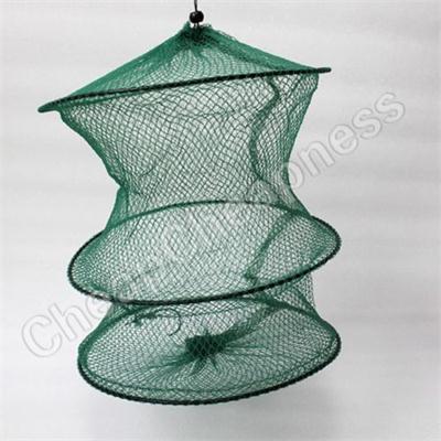 Pliable Crabe Poisson Écrevisse Crevettes Appâts de Pêche Au Vairon Piège Épuisette Cage Spéciale de Tirette En Nylon Cage De Filet De Pêche