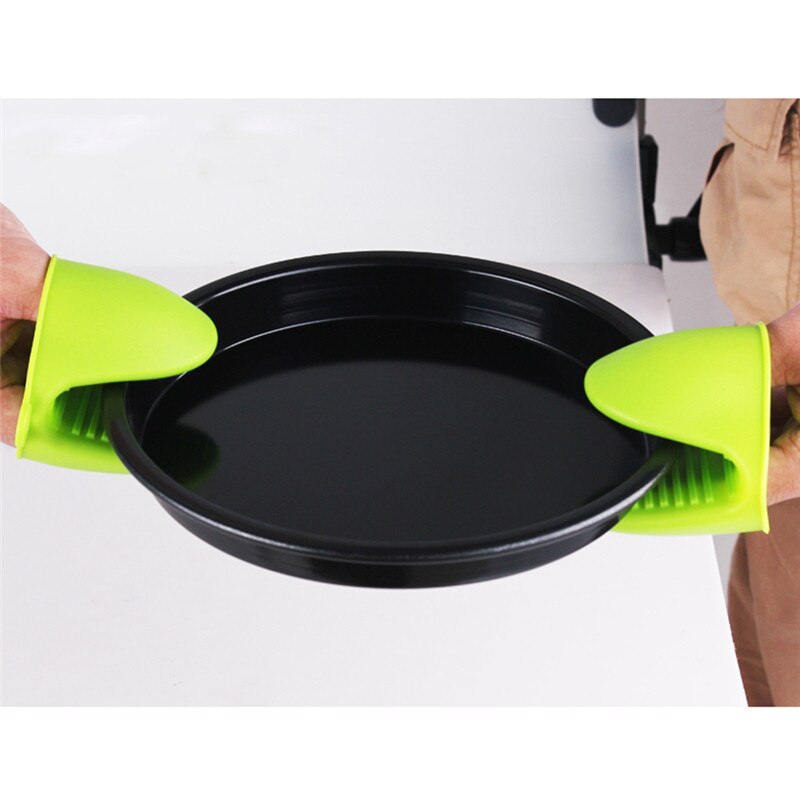 TTLIFE Silicone Kitchen Organizer Insulated Heat Pot Clips Microwave Oven Gloves Plate Clip Anti-scald Thicken Kitchen Glove