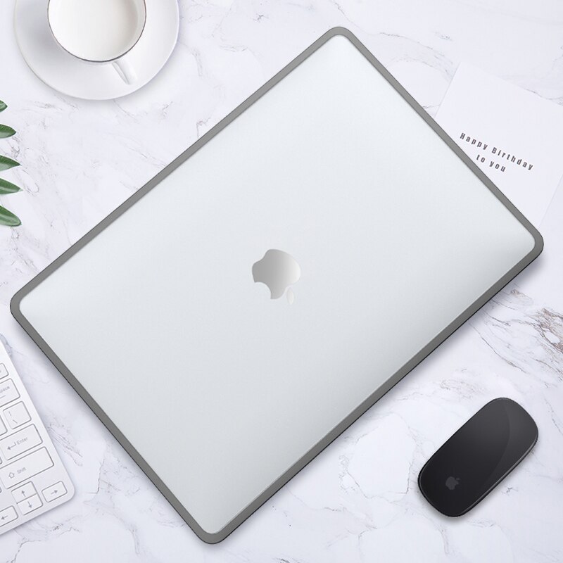 Matte Caixa Do Portátil Para MacBook 13 14 16 Polegada Caso 2020 Ar 13 A2337 A2179 Pro 13 M1 Chip A2338 A2289 New Pro 14 16 Caso Laptop: Gray / 2021 NewPro 14 A2442