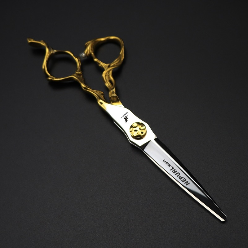 Nepurlson Professionele Kapper Kappersschaar Set voor Kapsalon 6 Inch Knipschaar Kapper Nagelschaar
