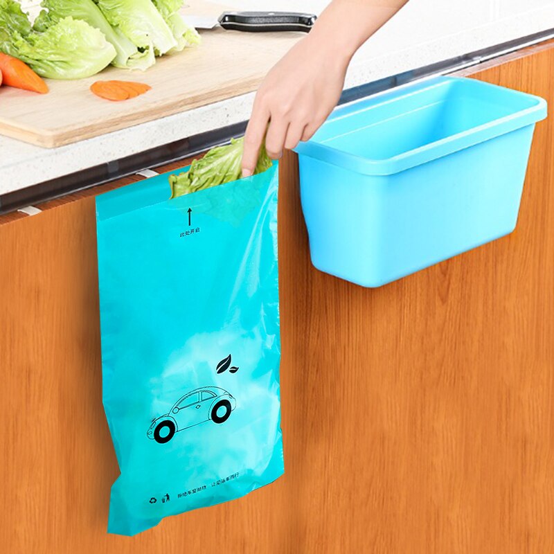 20 PCS/lot Garbage Bags Car Rubbish Trash Small Garbage Bags Plastic Disposable Self-Adhesive Kitchen Sink Trash