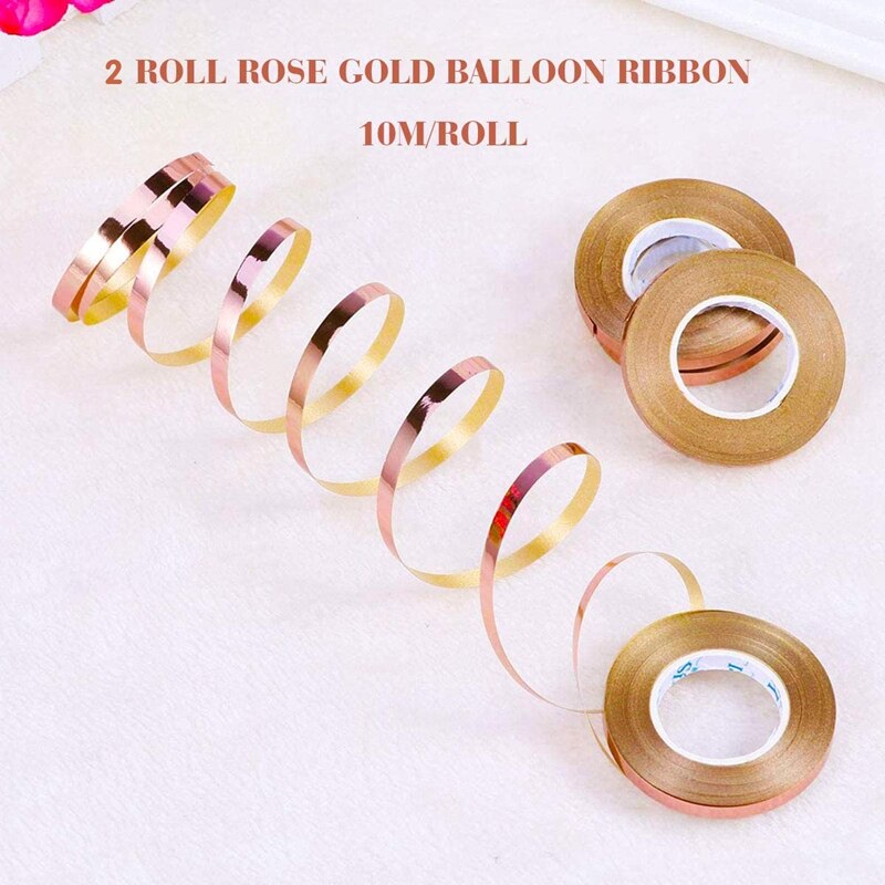 Rose Gold Birthday Decorations Including Rose Gold Happy Birthday Banner Confetti Balloons Foil Balloons Balloon Ribbon