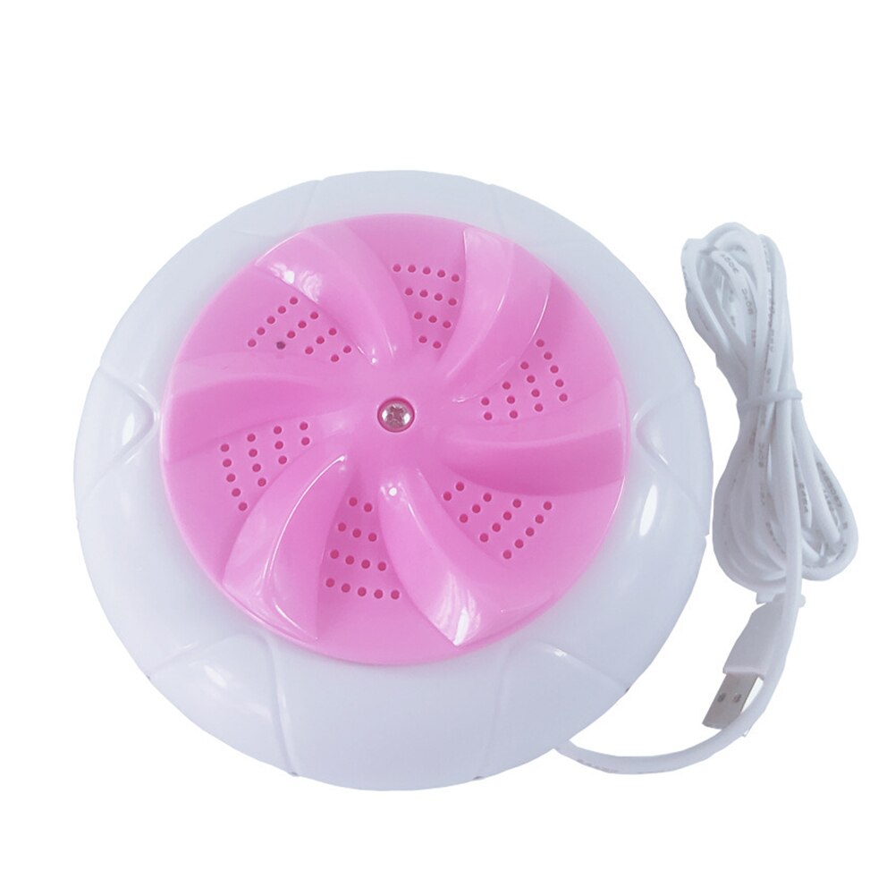 Turbines Washer Convenient Laundry Travel Mini Laundry Clothes Cleaner Portable Ultrasonic Turbine Washing Machine: Pink