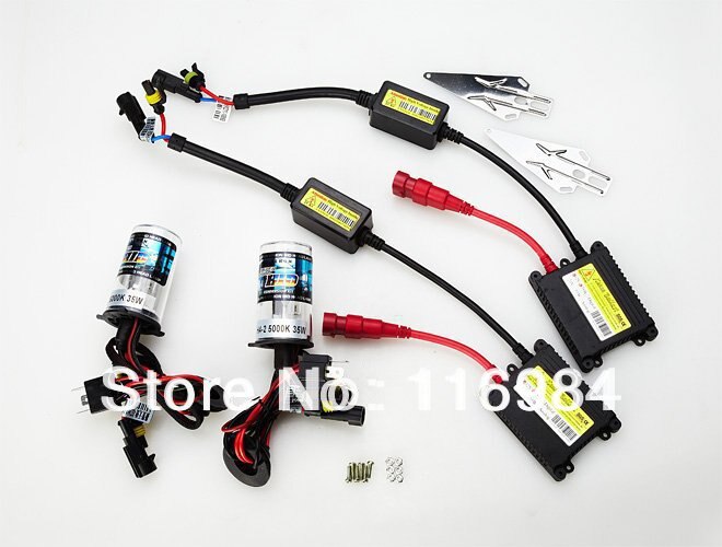 Xenon hid kit  h1 h3 h4 h8 h4-1 h7 h11 hid xenon frontlys pærer konverteringssett  dc12v 35w