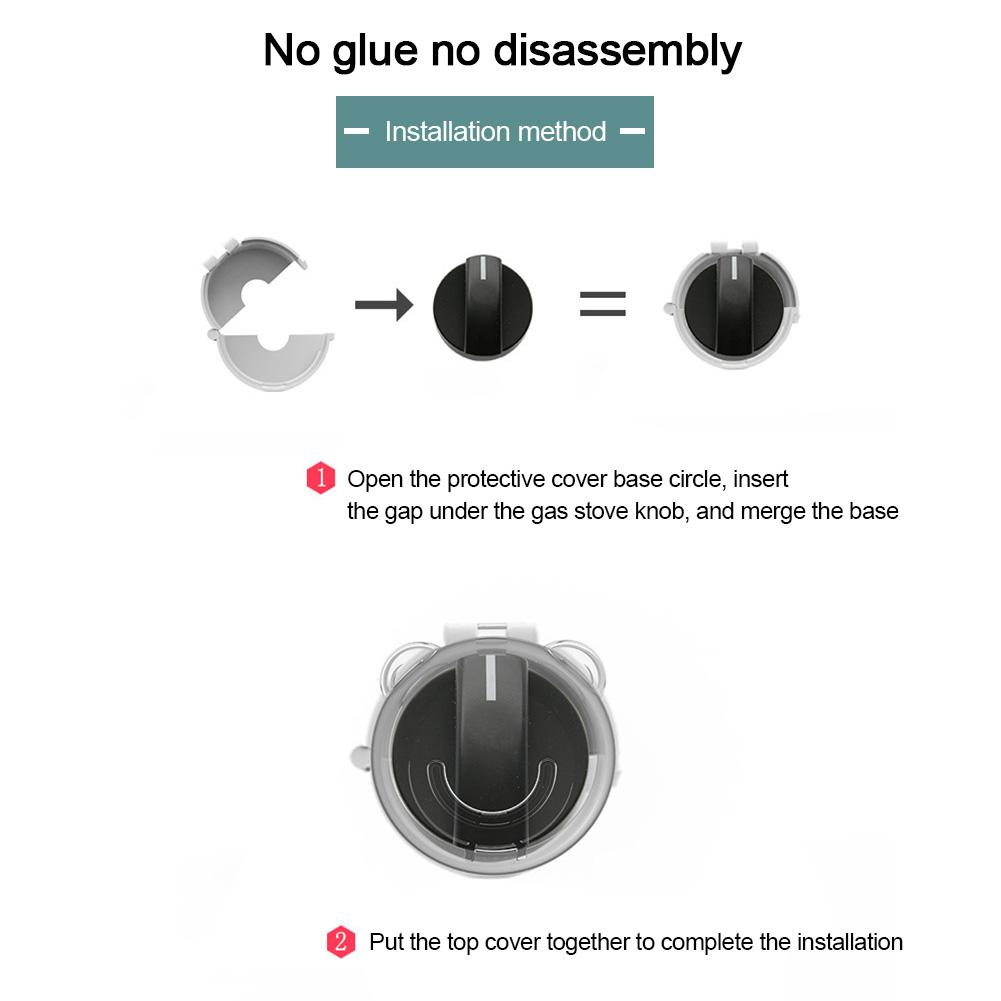 4 Gas Stove Switch Covers Gas Knob Protective Covers Childproof Safety Products Prevent Children From Accidentally Opening