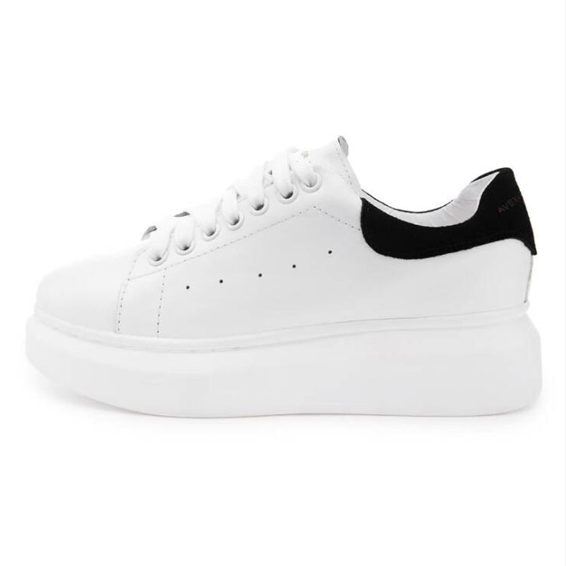 Novedad de primavera otoño , cómodos zapatos transpirables para mujer, zapatos planos de cuero suave de informal para mujer, zapatos blancos de k275