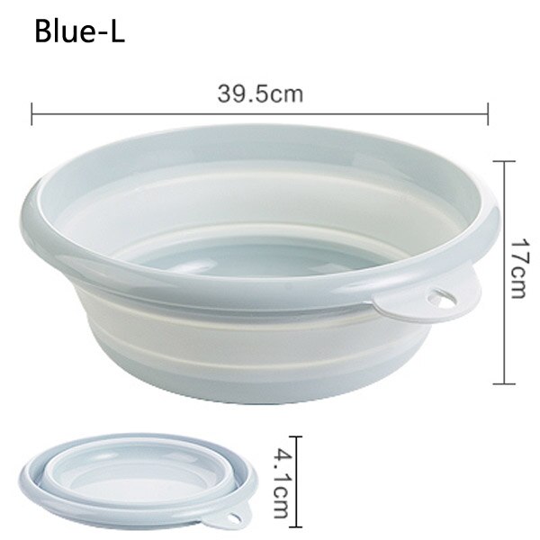 Portable Folding Bucket Foldable Basin Tourism Outdoor Folding Bucket Fishing Camping Car Wash Bucket Outdoor Camping: B-L