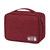 Portable Digital Storage Bags Organizer USB Gadgets Cables Wires Charger Power Battery Zipper Cosmetic Bag Case Accessories Item: Red