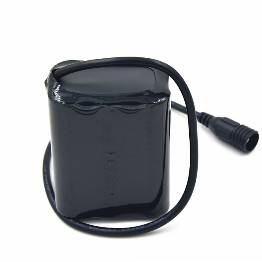 Cykelcykellys 9800 mah 6 x 18650 batteripakke 8.4v 18650 genopladeligt li-ion-batteripakke til solstorm  x2 x3 u2 t6 forlygte