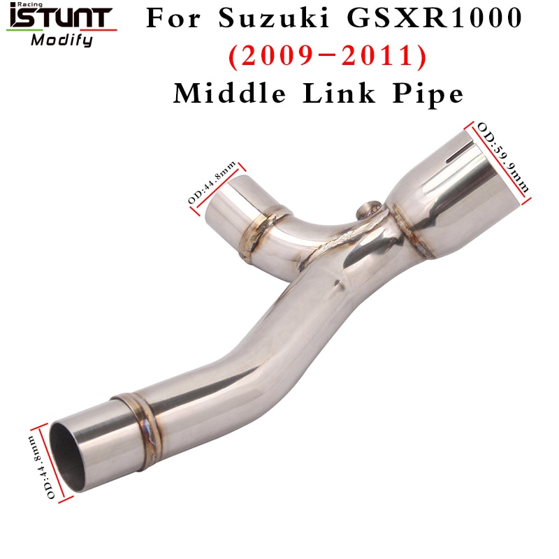 Silencieux d&#39;échappement modifié avec tube collecteur central en Y, pour moto, Suzuki GSXR1000 GSXR 1000 K9