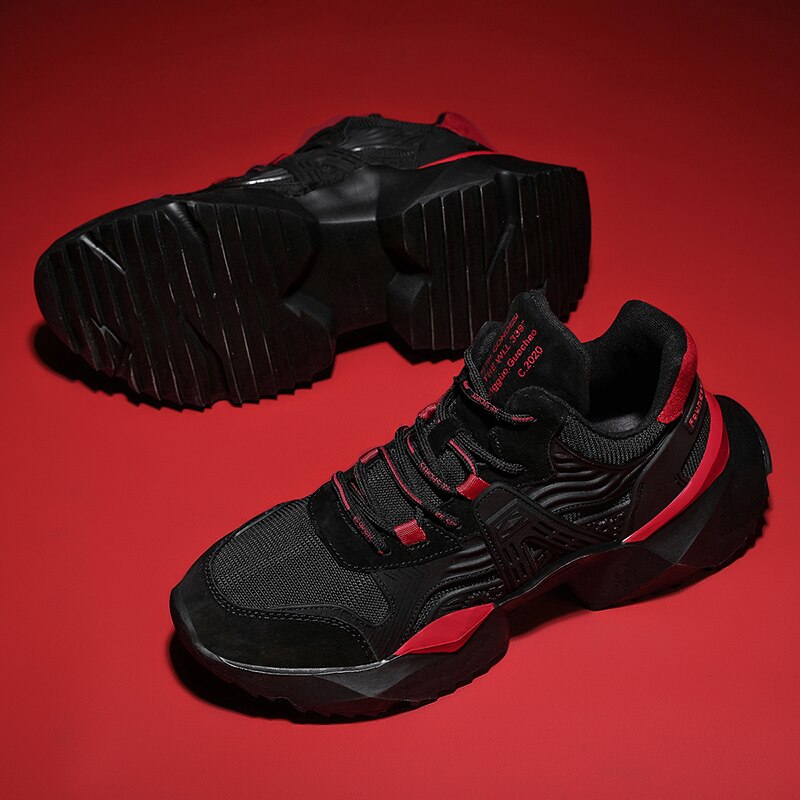 Men Platform Sneakers For Men Running Shoes Comfortable Thick Sole Outdoor Sport Sneaker Athletic Trainers Male Chunky Dad Shoes