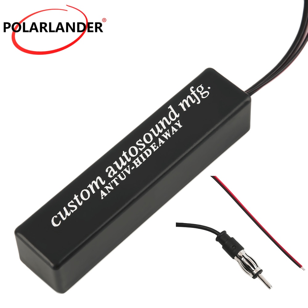 Signal Booster Amp Amplifier for Marine Vehicle Boat RV 12V Signal Antenna Enhance Device Universal Auto Car Radio FM Antenna