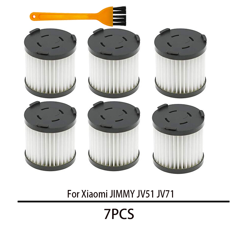 Aspirateur à main sans fil Xiaomi JIMMY JV51/JV71, kit de pièces détachées, filtre HEPA: 7pcs