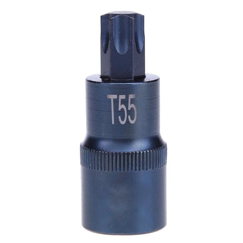 Destornillador Torx 1/2 adaptador de brocas T30 T35 T40 T45 T50 T555 T60 T70 adaptador de tornillo herramienta de mano: T55
