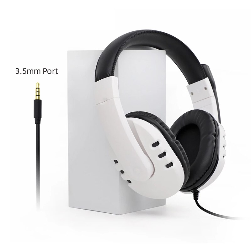Wired Gaming Headsets With Microphoe 3.5mm Head-mounted Surround Sound Stereo Headphone For PS4 NS-Switch PC Laptop Computer