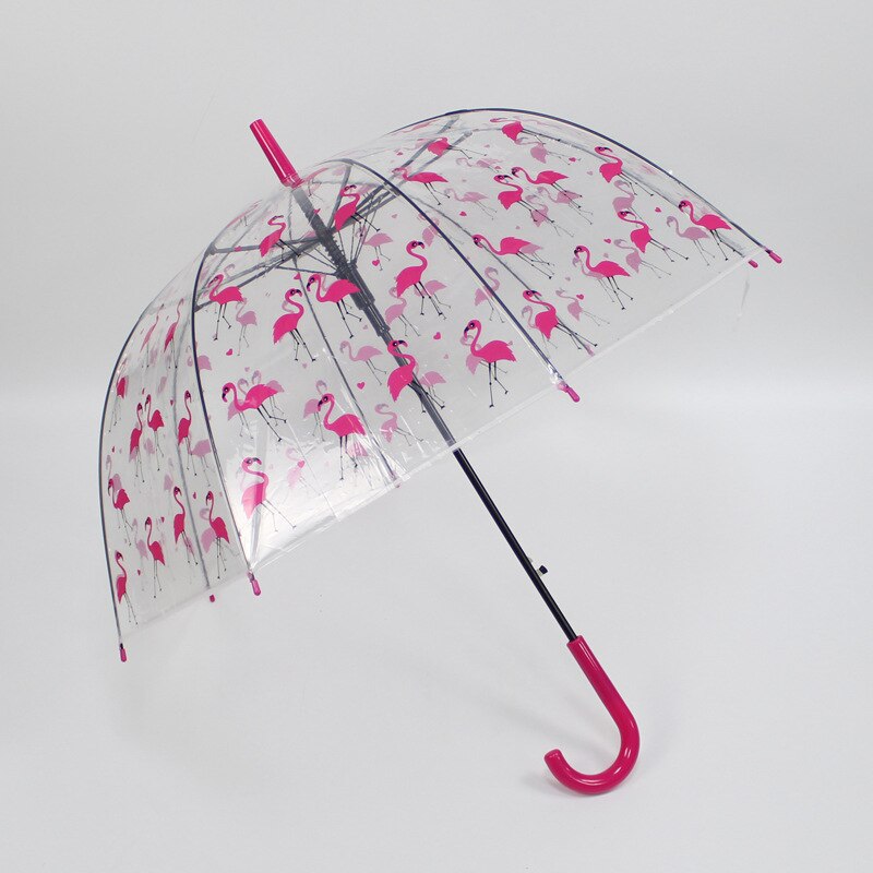 Windproof Rainproof Umbrella Animal Cartoon Transparent Umbrella Straight Bone Umbrella Apollo Umbrella 8 Bone Rainbow Umbrella