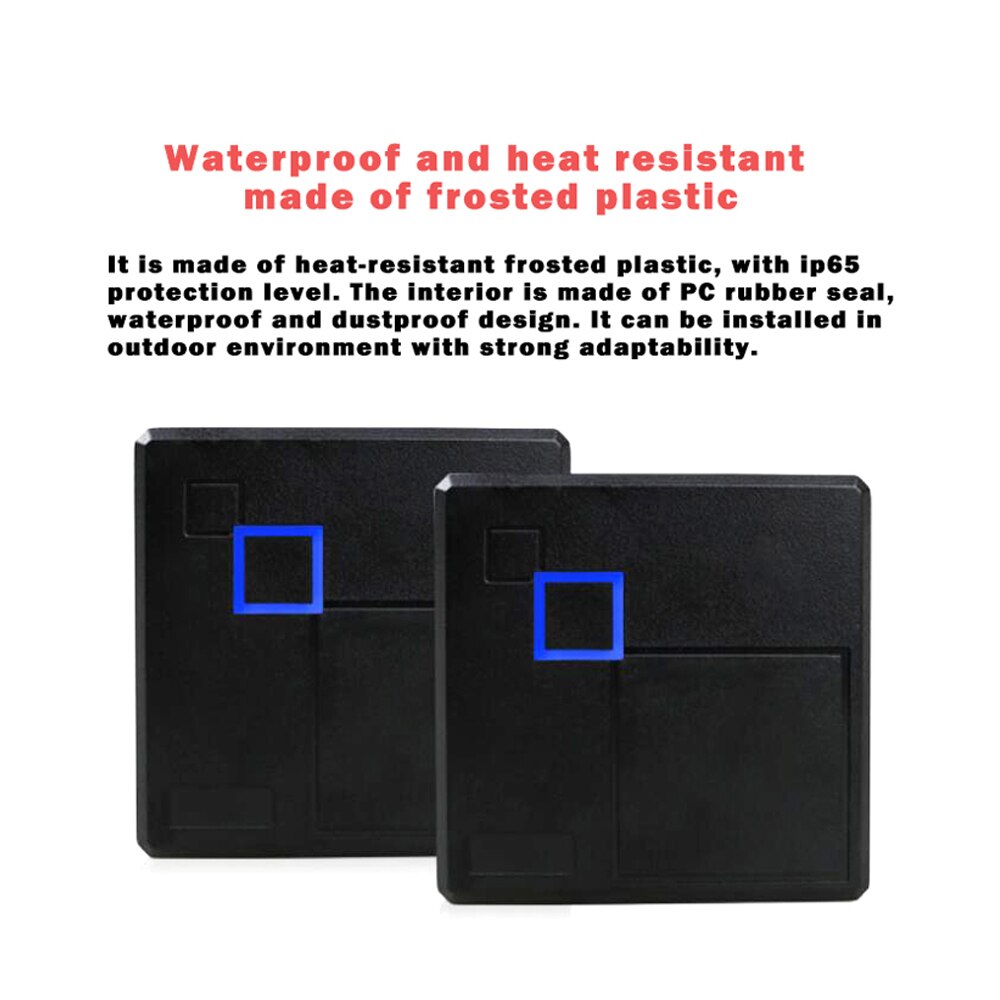 IP65 Waterproof Proximity Rfid Id Card Door Access Control Keypad Reader 125KHz Wiegand 26 Bit