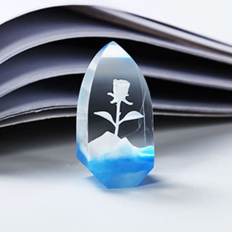 DIY 3D Mini moldes en forma de rosa Fabricación de joyas artesanales molde de resina epoxi UV de silicona