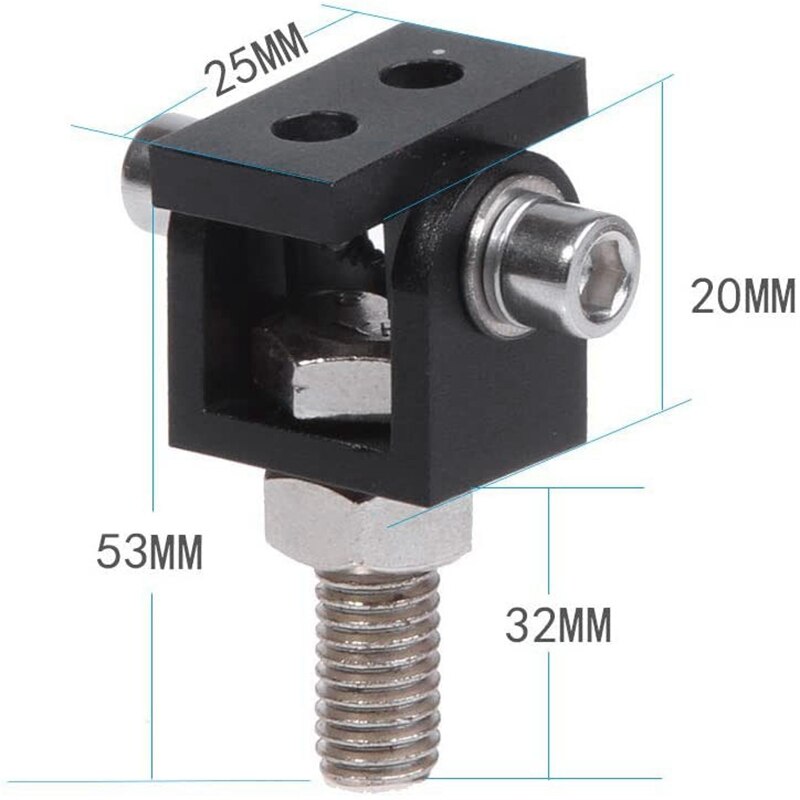 Motorrad Scheinwerfer Erweiterung Montage Halterung Lampe Halfter Klemme-Schwarz
