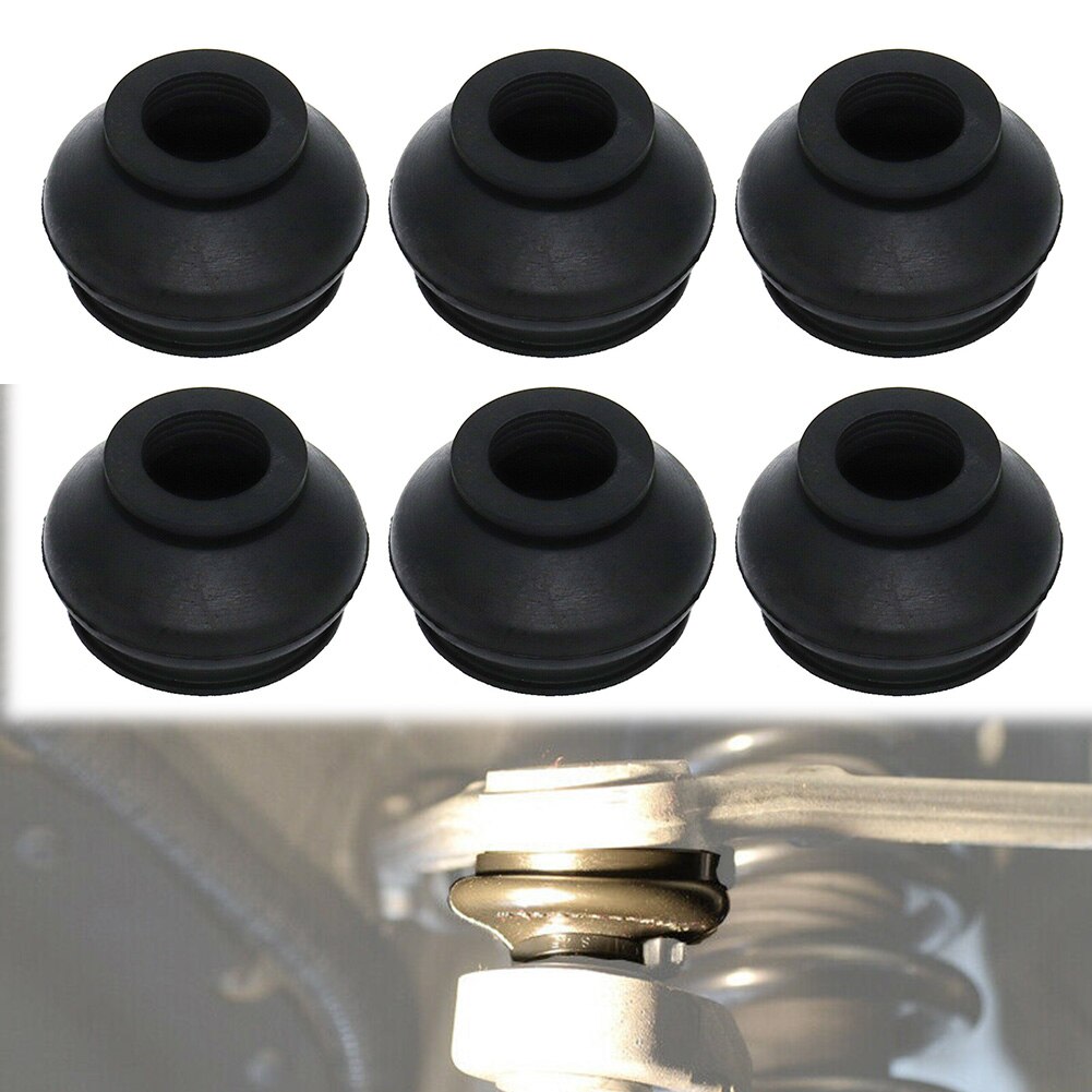 6pcs UNIVERSAL HQ Rubber Tie Rod End Ball Joint Dust Boots Dust Cover Boot Gaiters 1.1cm+1.2cm With Tongue And Groove Fastening
