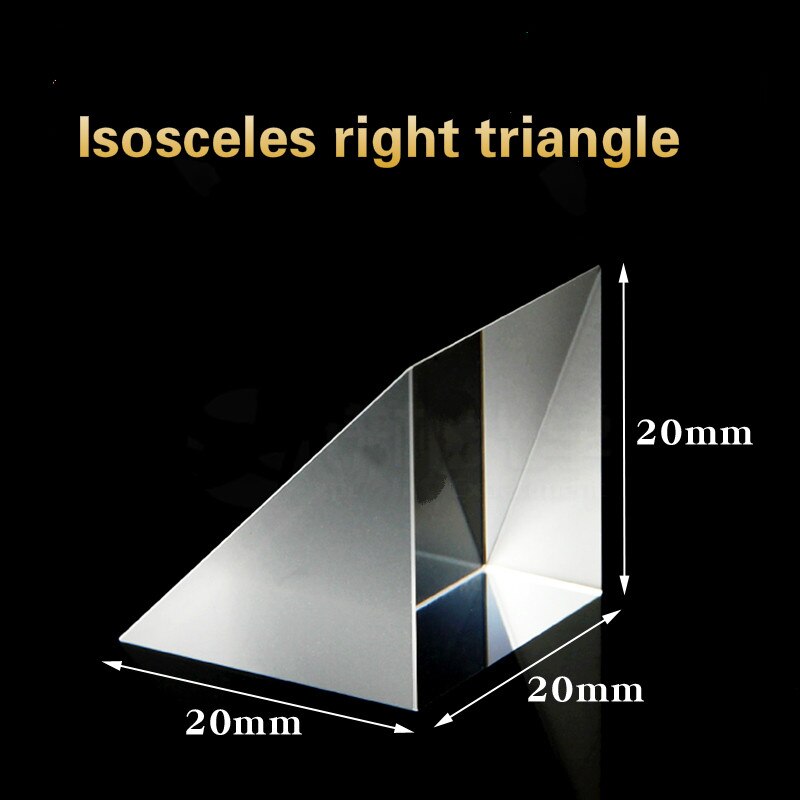Spektral optik optisk glas trekantet plet ligebenet retvinklet trekant