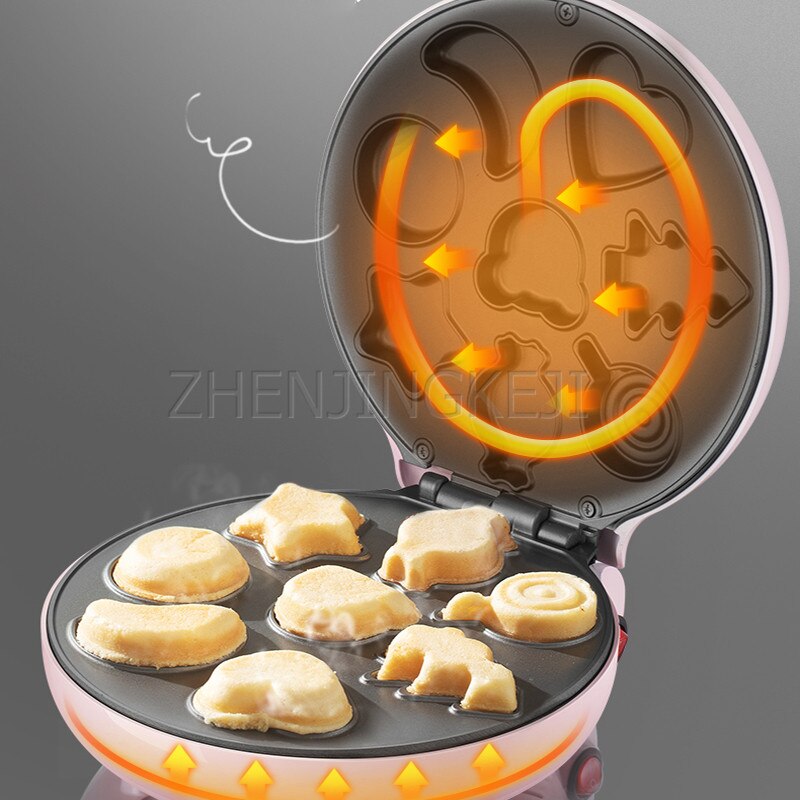 Electrical Household Cartoon Cake Machine Mini Cake Machine Non-Stick Model Pink Cute Double-Sided Constant Temperature Baking