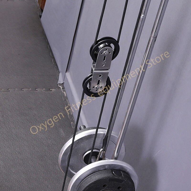 Fitness Pulley Cable System Aluminum Alloy Nylon Grooved Pulley Wall-mounted Rotating Silent Pulley DIY Lat Pulldown Attachments